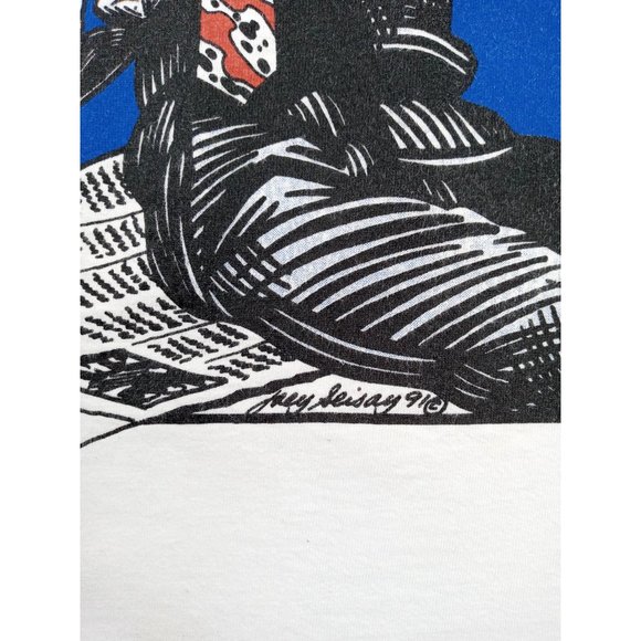 Vintage Procter Gamble Tshirt L Ultra Tide Oneita Comic 1991 Noir Advertisement - Picture 2 of 7